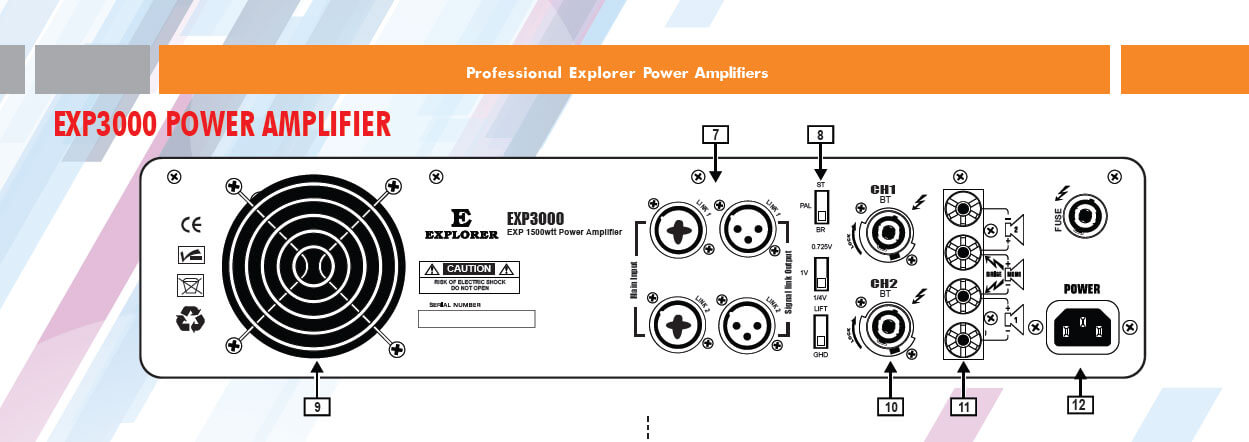 Explorer EXP300 Power Amplifier