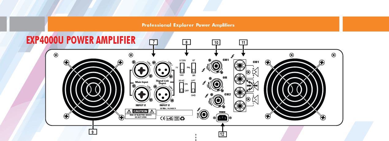 Explorer EXP4000U Power Amplifier