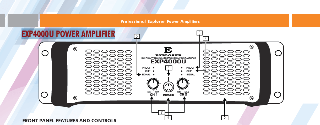 Explorer EXP4000U Power Amplifier