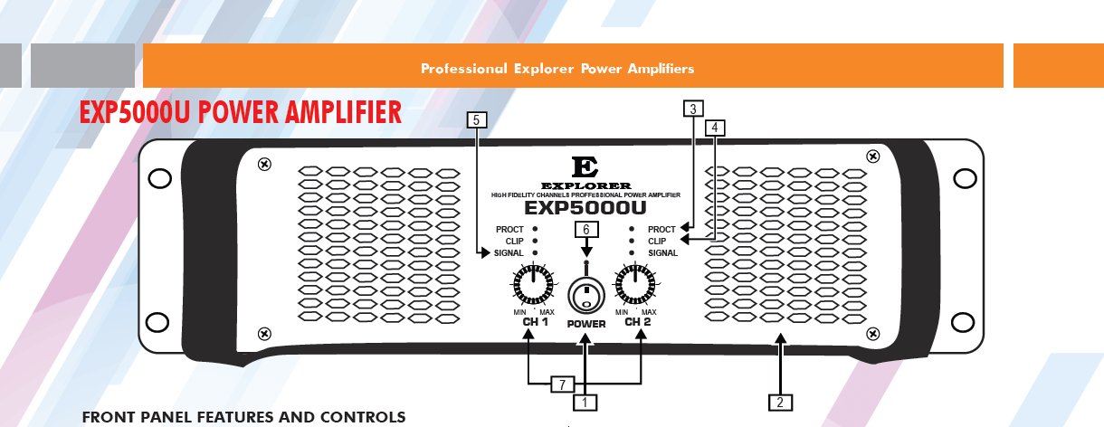 Explorer EXP5000U Power Amplifier