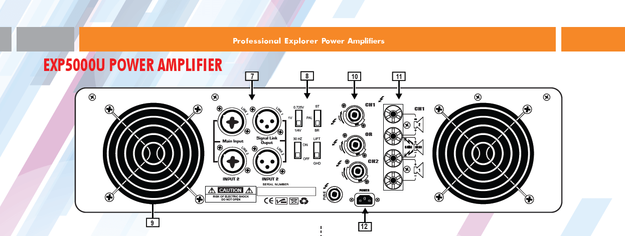 Explorer EXP5000U Power Amplifier