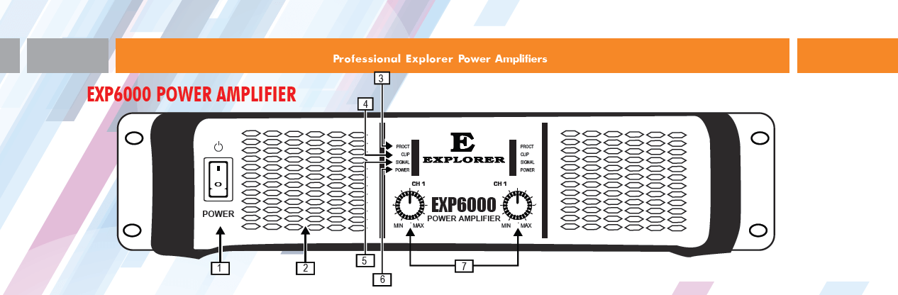 Explorer EXP6000 Power Amplifier