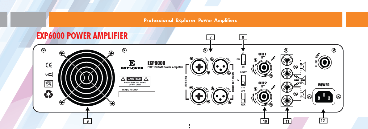 Explorer EXP6000 Power Amplifier