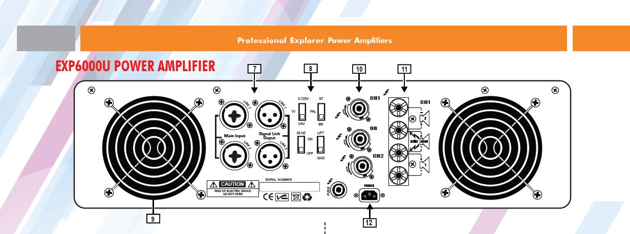 Explorer EXP6000U Power Amplifier